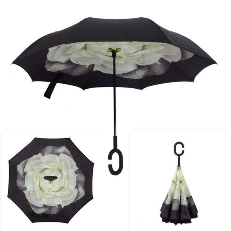 Reverse Umbrella Inverted Anti UV Umbrella For Men