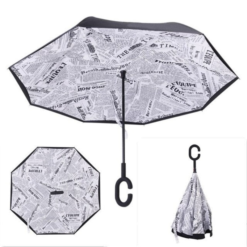 Reverse Umbrella Inverted Anti UV Umbrella For Men