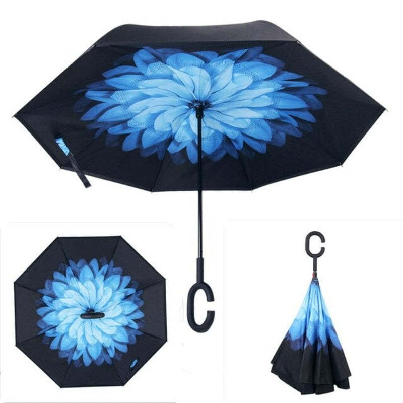 Reverse Umbrella Inverted Anti UV Umbrella For Men