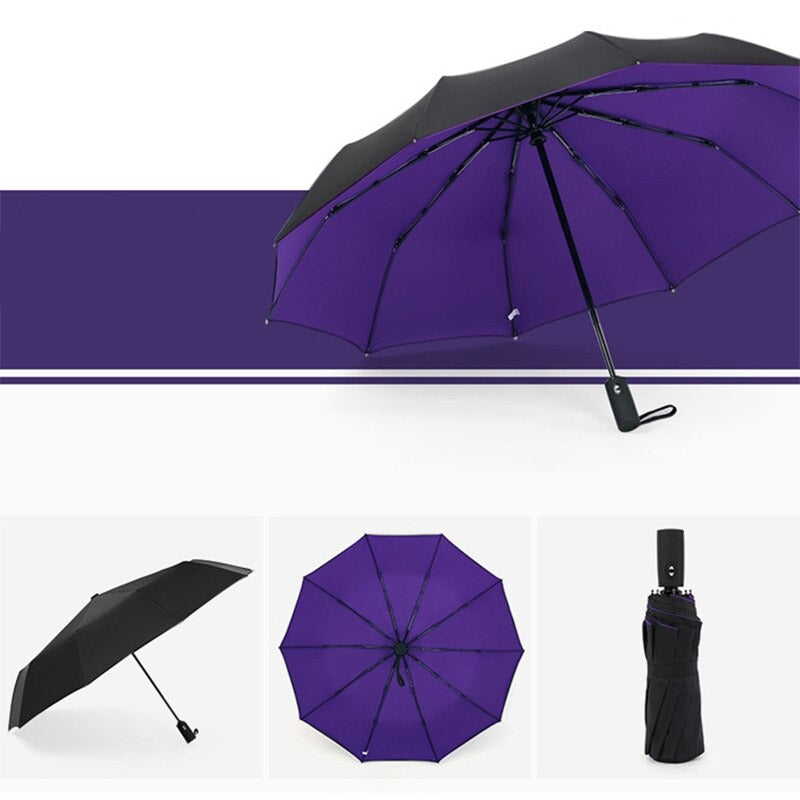 Windproof Double Automatic Folding Umbrella
