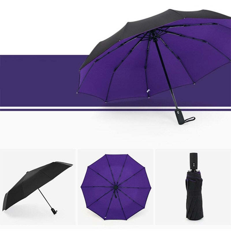 Windproof Double Automatic Folding Umbrella
