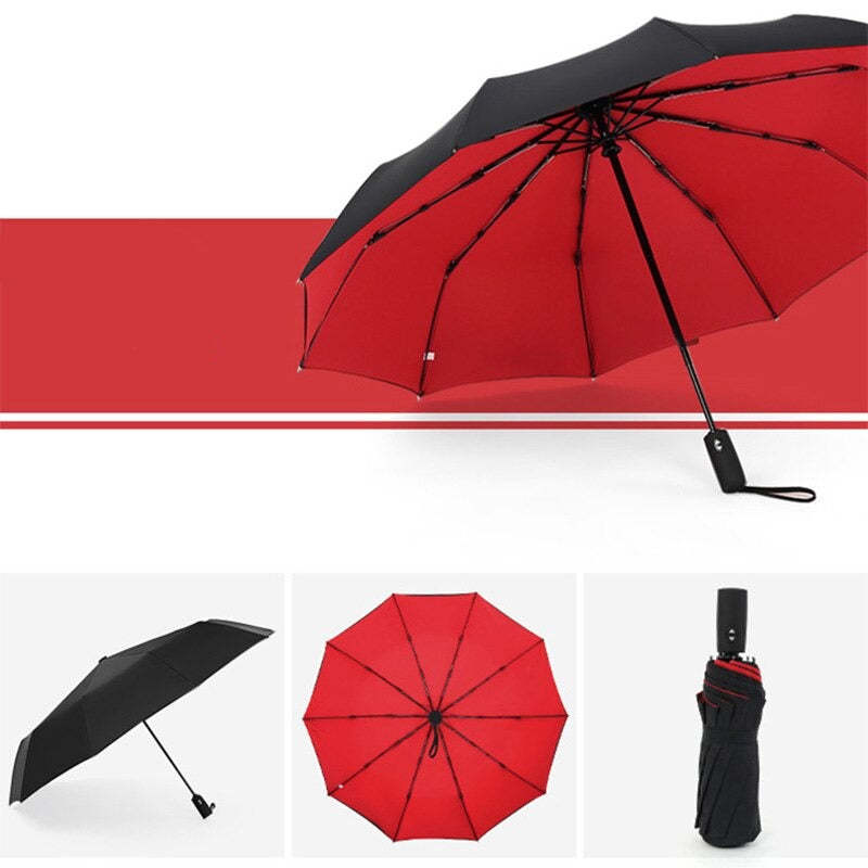 Windproof Double Automatic Folding Umbrella