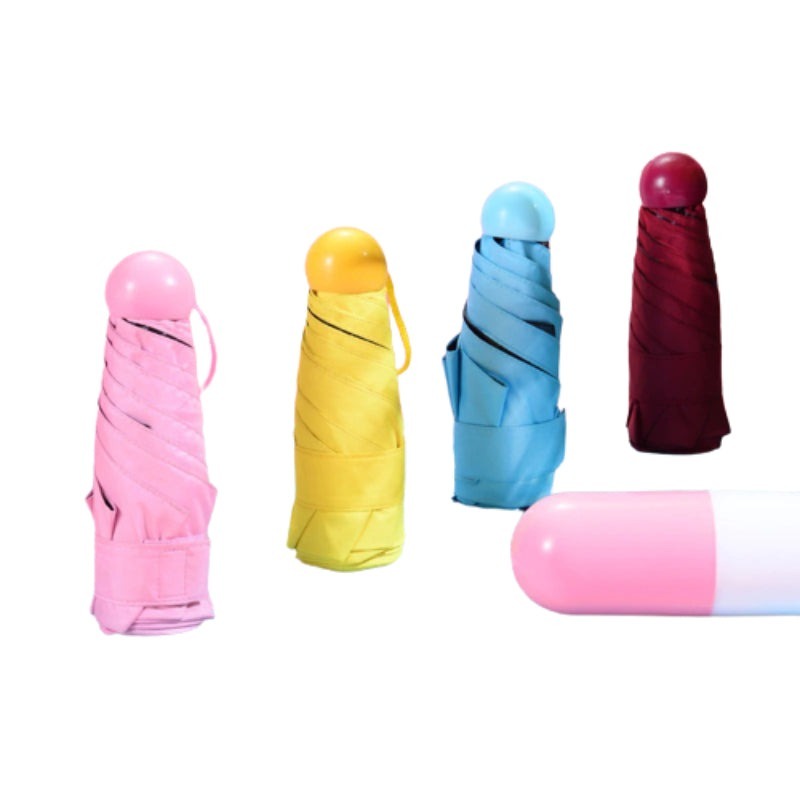 Mini Folding Capsule Travel Umbrella