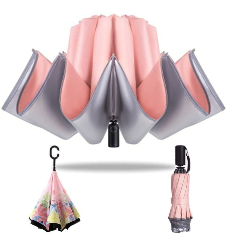 Windproof Reverse Anti-UV Automatic Umbrella
