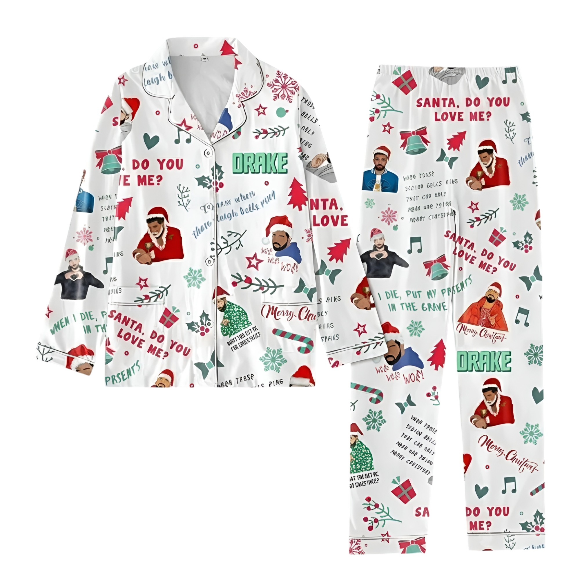 Cozy Drake Christmas Pajama Set For Kids
