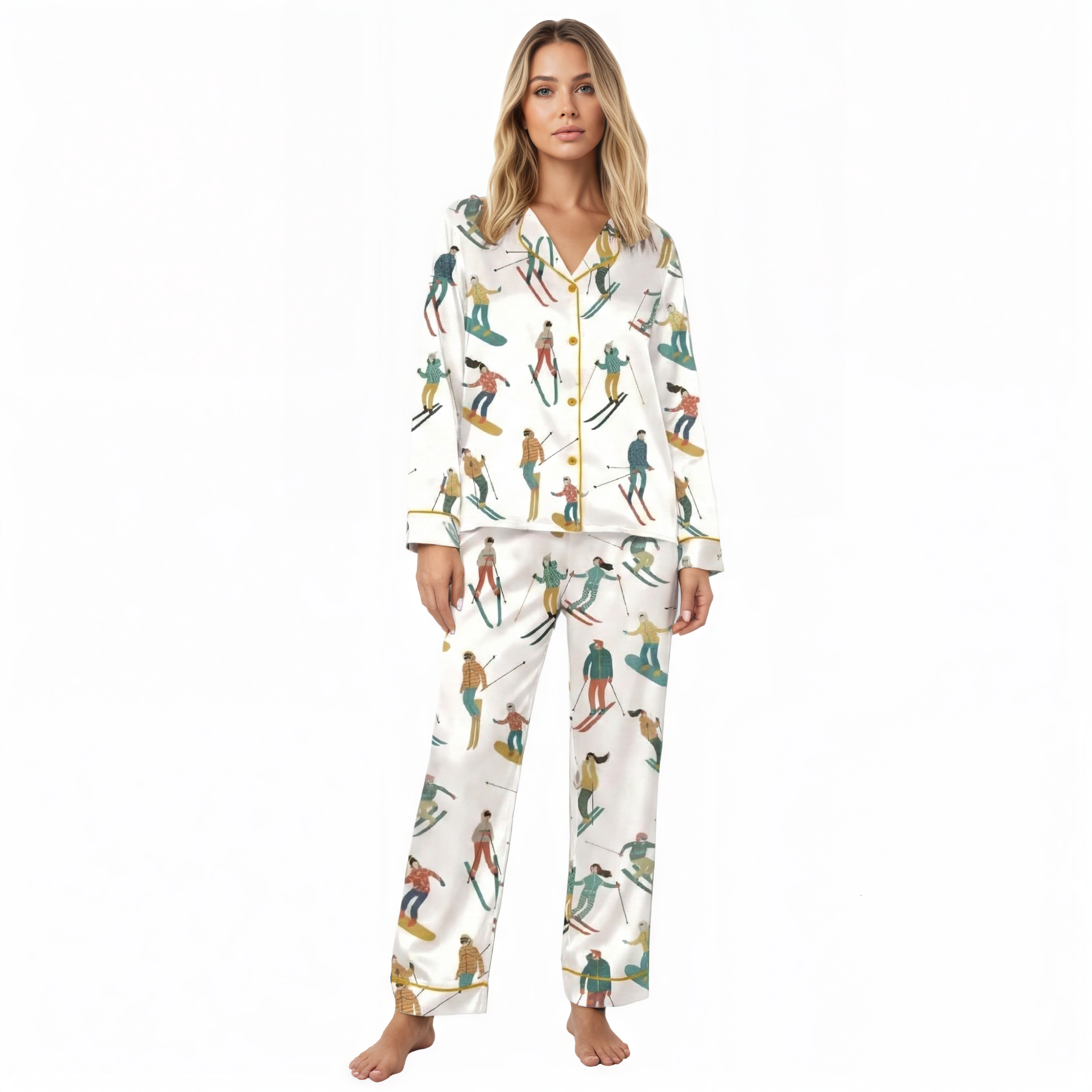 Apres Ski Printed Pajama Set