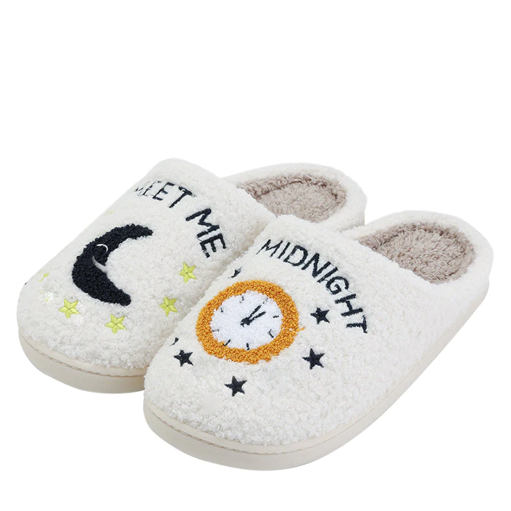 Meet Me At Midnight Slippers | Winter Slides
