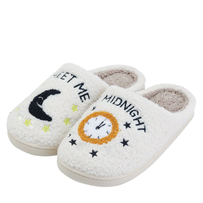 Meet Me At Midnight Slippers | Winter Slides