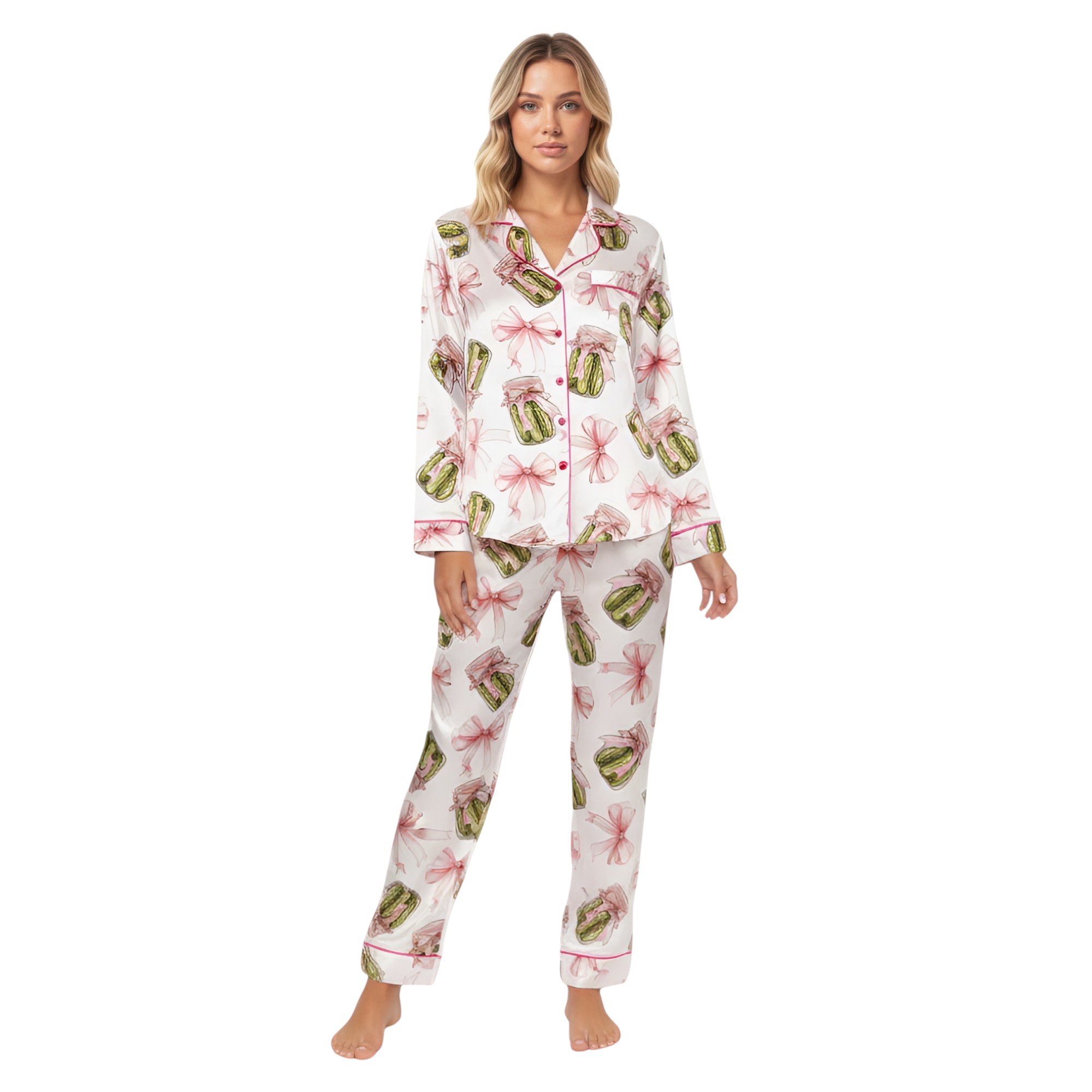 Coquette Pickle Printed Pajama Set