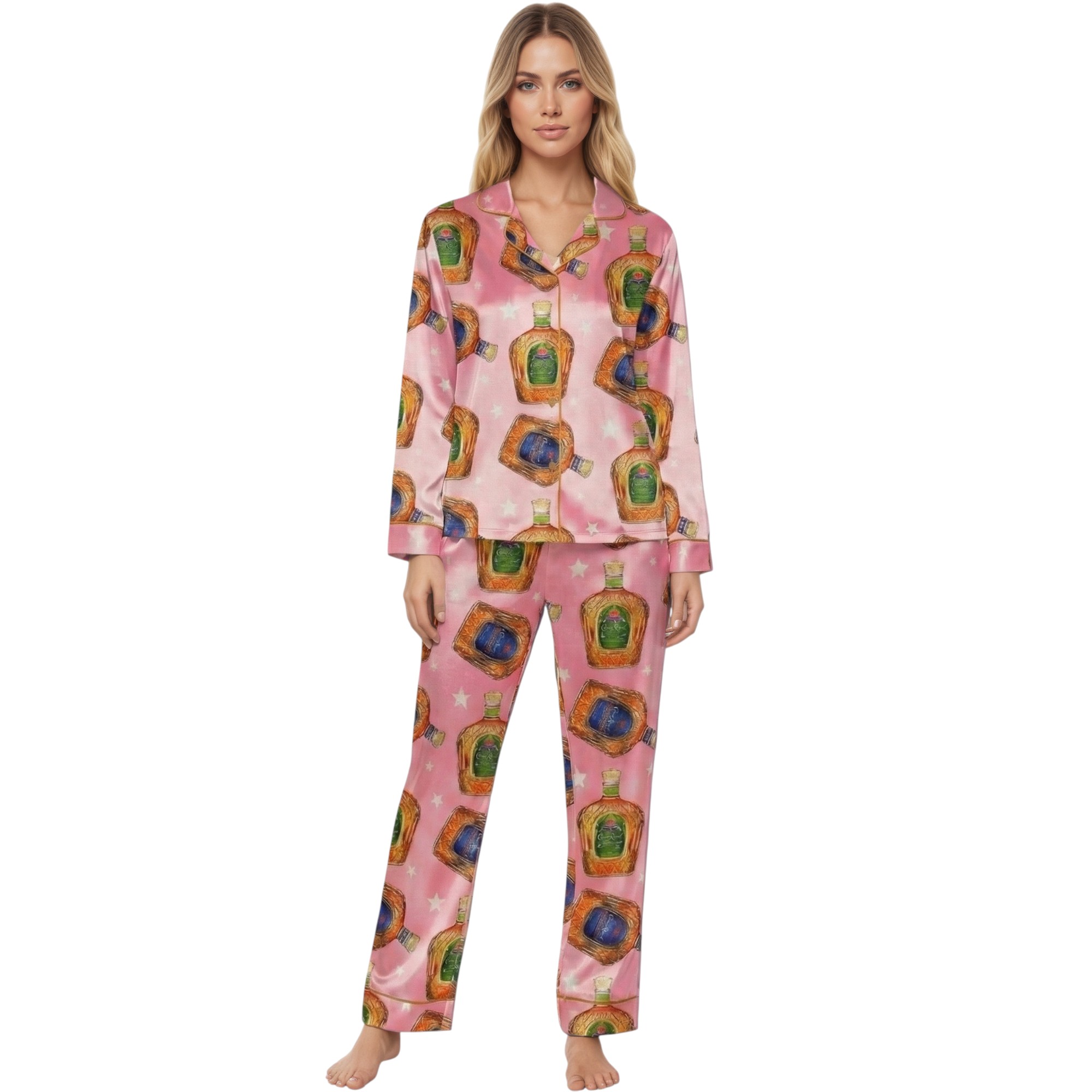 Crown Royal Print Pajama Set