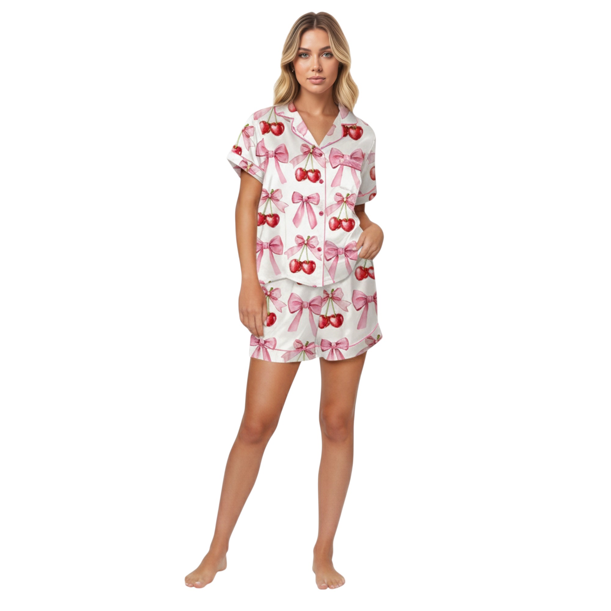 Coquette Cherry Pajama Set
