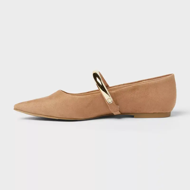 Casual Mary Jane Ballet Flats with Cushioned Insole for Women