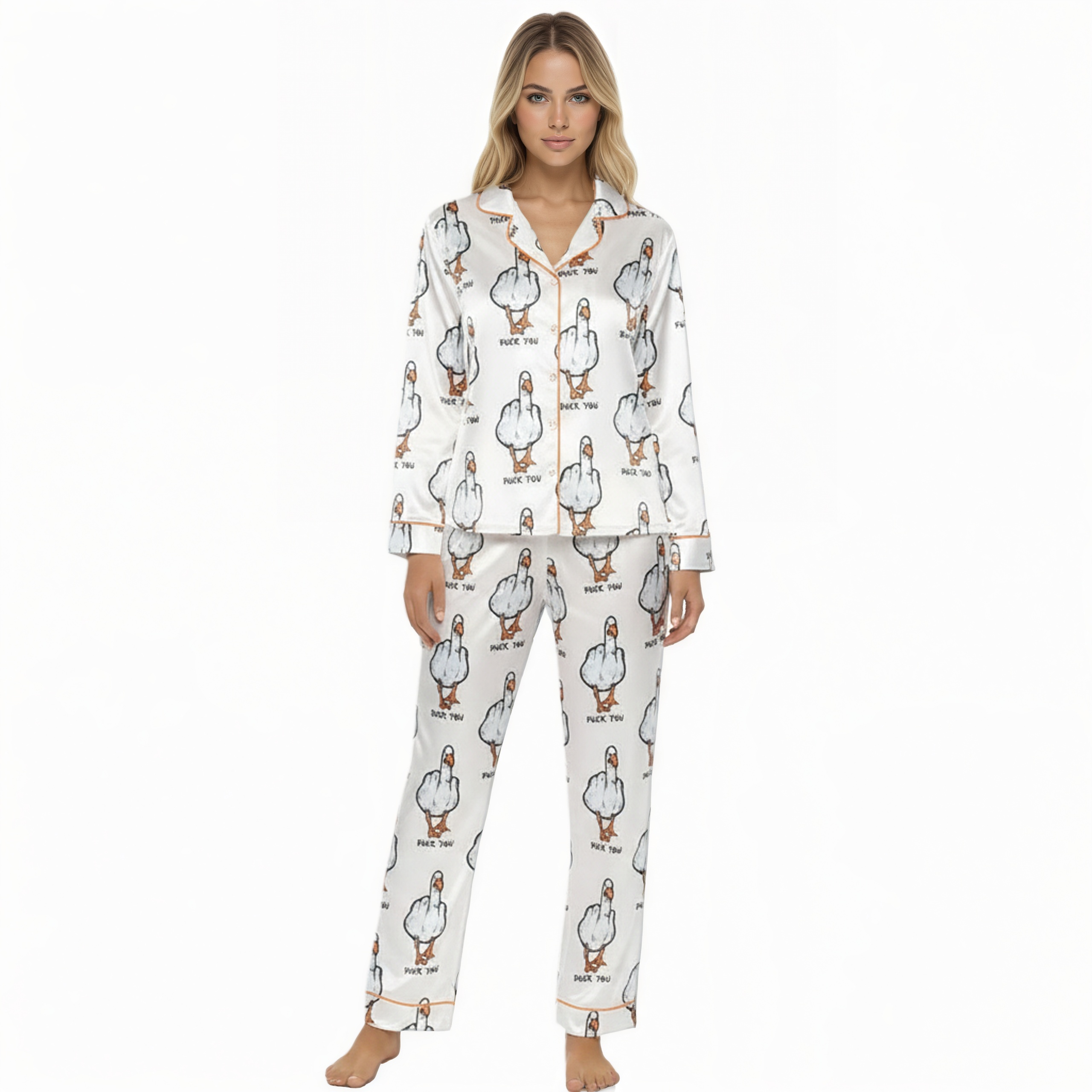 Duck Printed Pajama Set