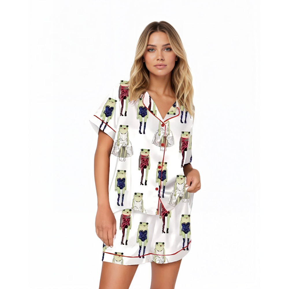 Eras Tour Frog Printed Pajama Set