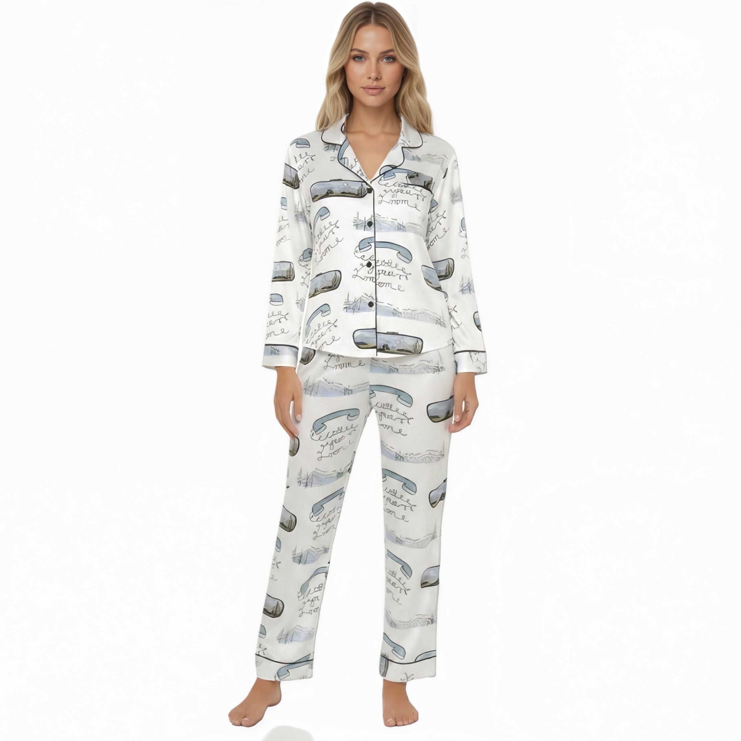 Northern Attitude Print Matching Pajama Set