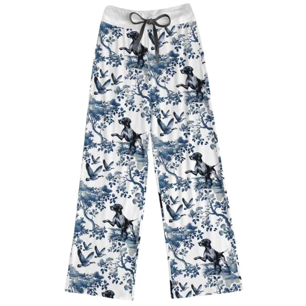 German Shorthaired Pointer Themed Wide Pants
