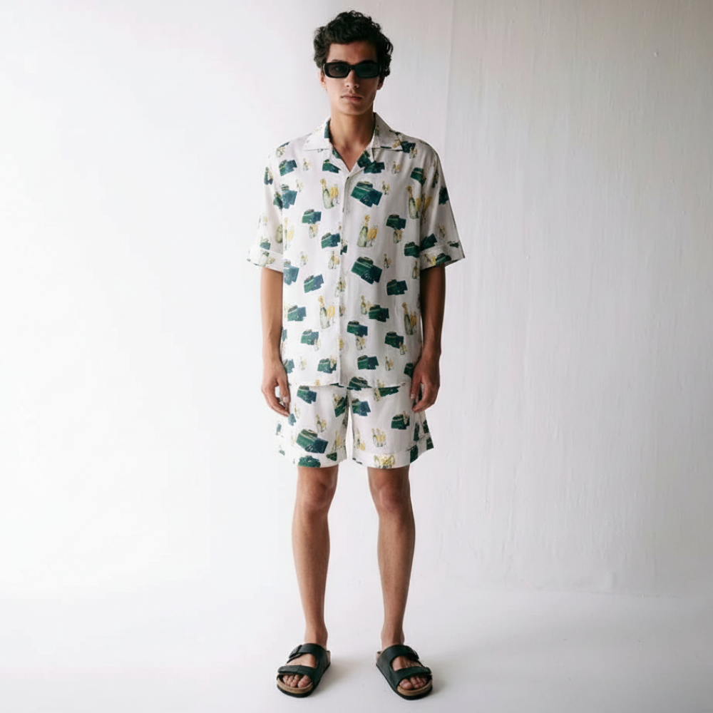 Leslie Bibb Kate Printed Pajamas Set