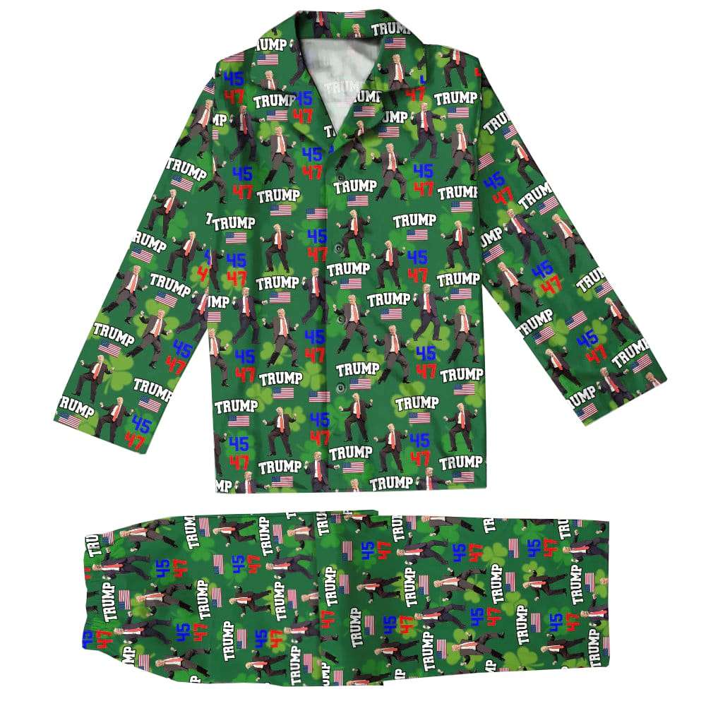 President Dancing Irish Theme Pajamas For St Patrick Day