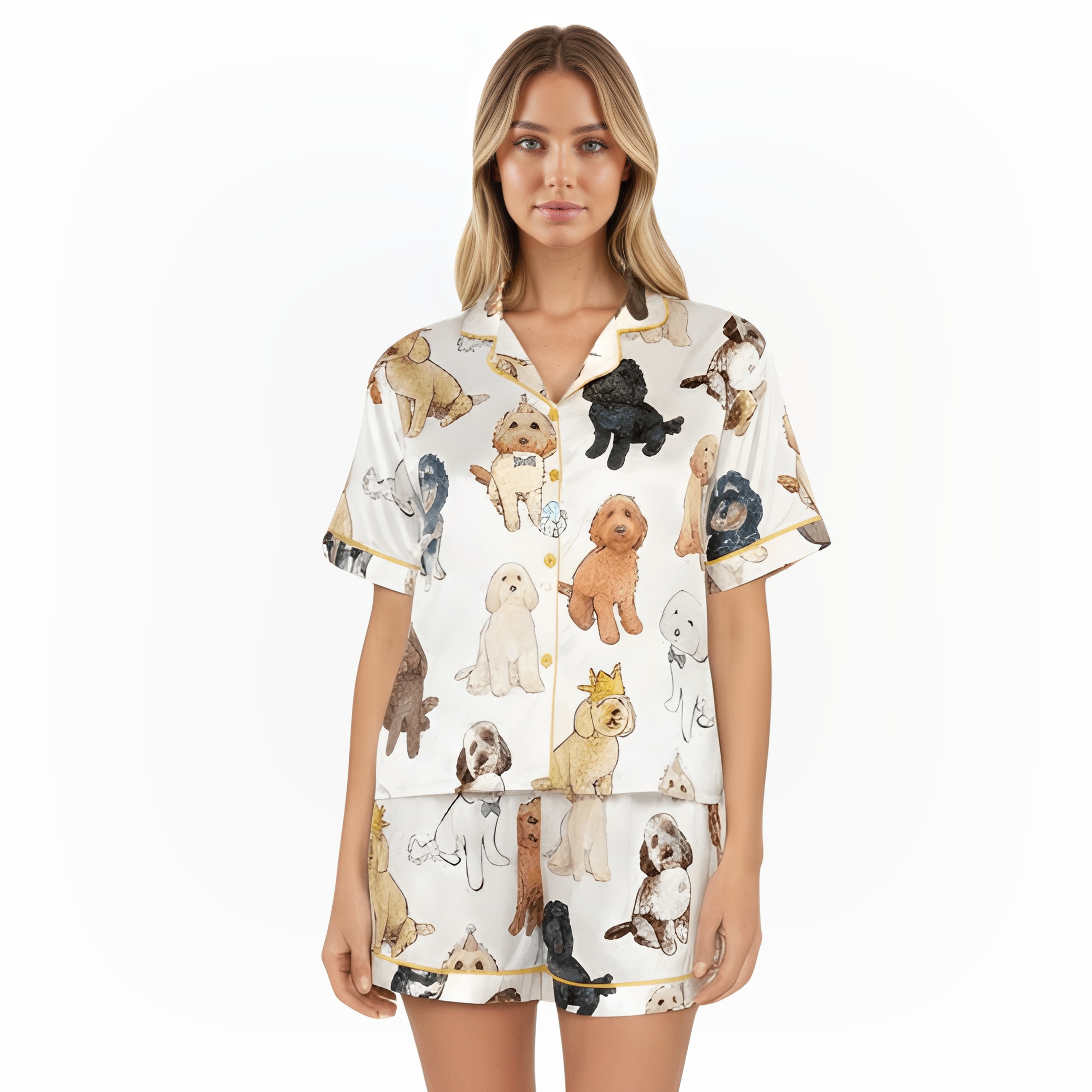 Cockapoo Print Pajama Set