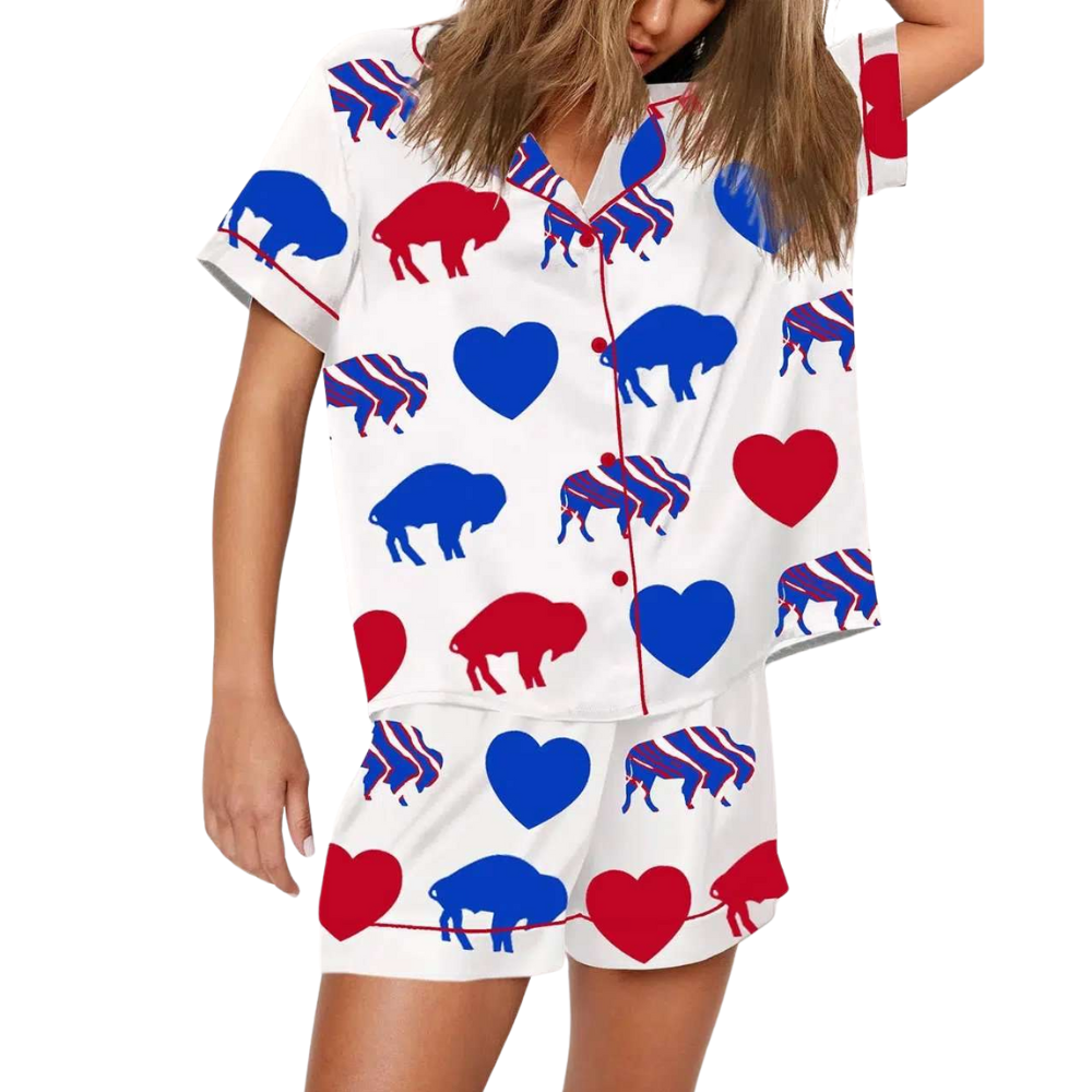 Buffalo Themed Football Pajama Set