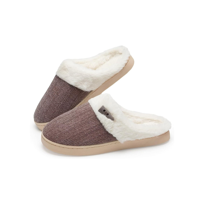 Slip On Fuzzy Memory Foam Slippers