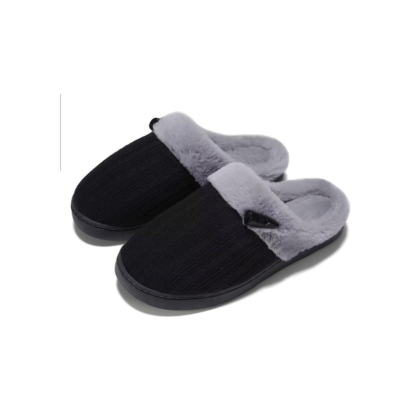 Slip On Fuzzy Memory Foam Slippers