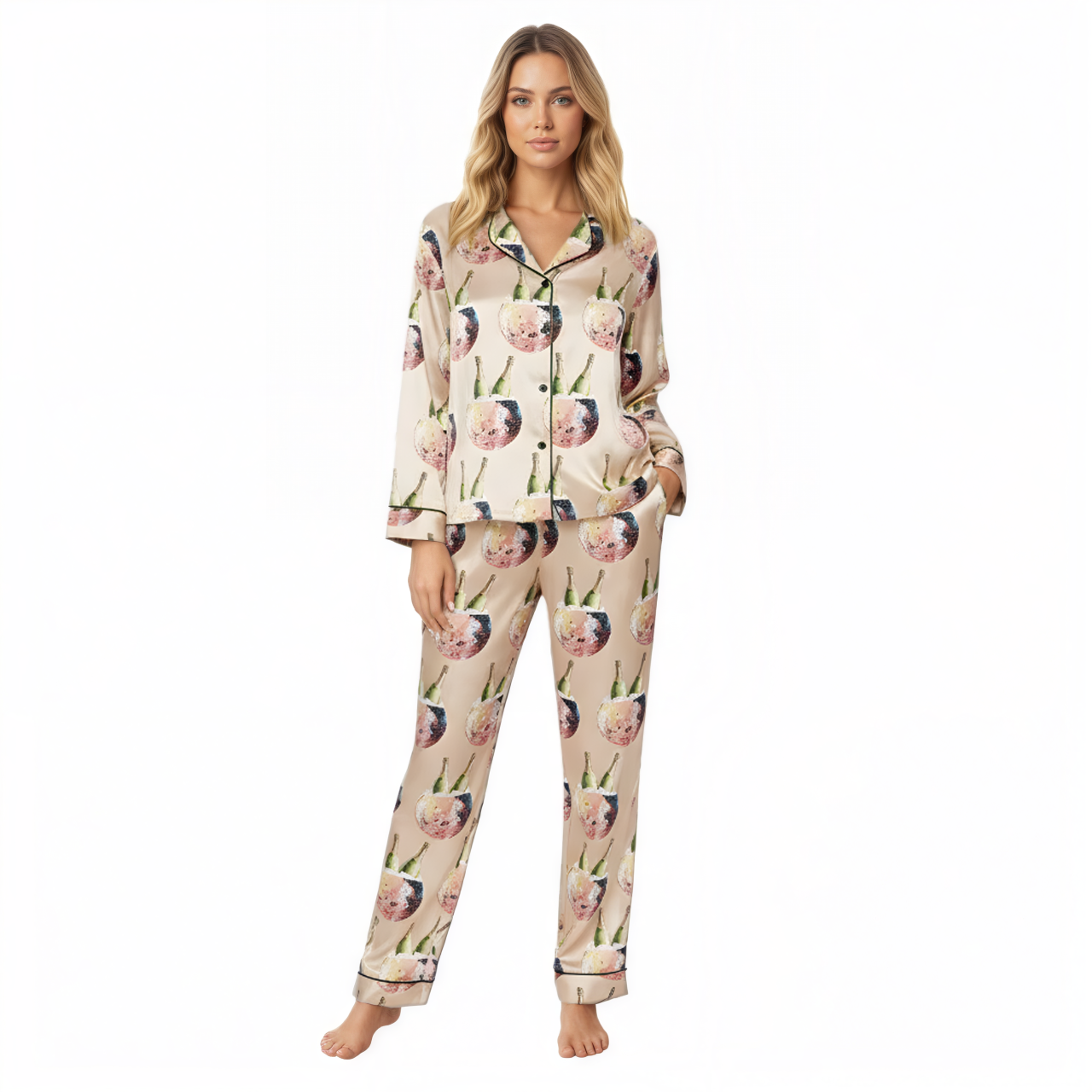 Vintage Disco Ball Themed Pajama Set