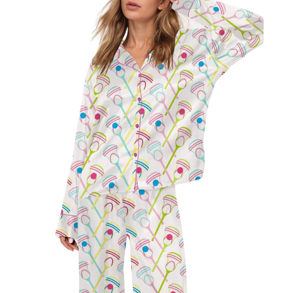 Lacrosse Printed Pajama Set
