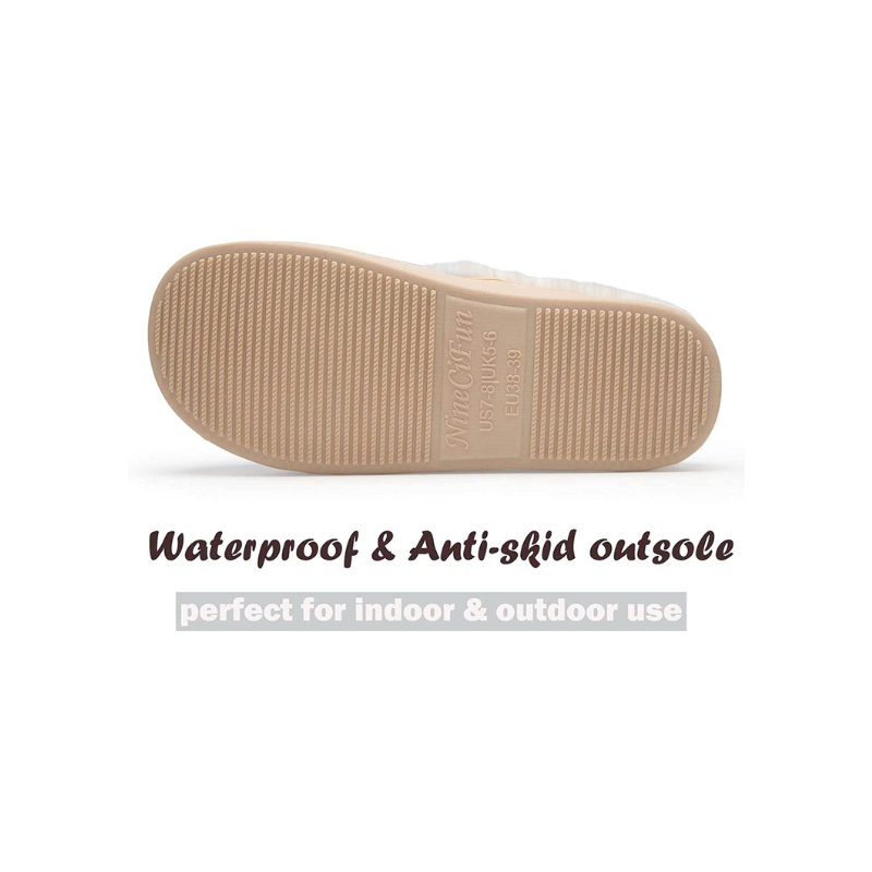 Slip On Fuzzy Memory Foam Slippers