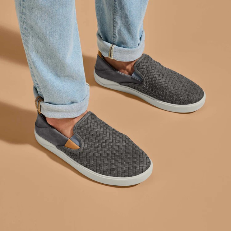 Comfortable Leather Slip On Fashion Sneakers