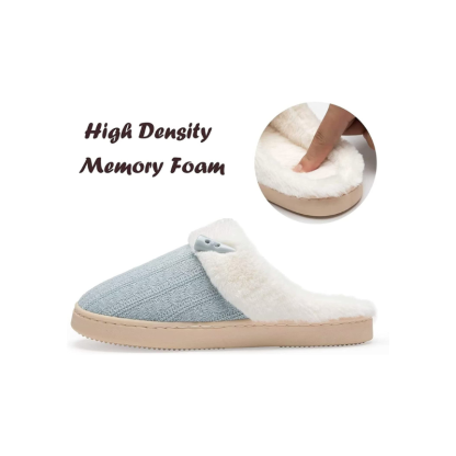 Slip On Fuzzy Memory Foam Slippers