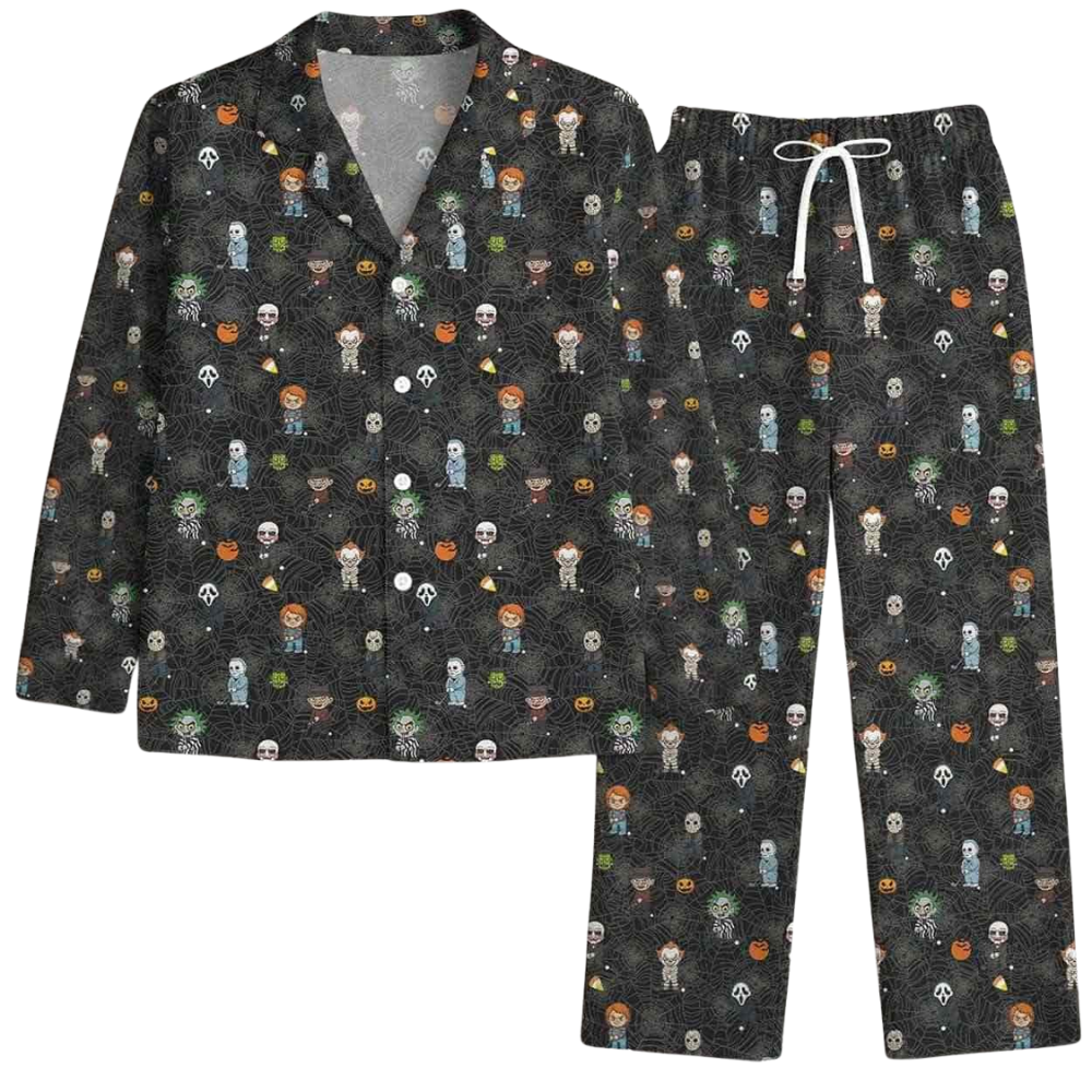 Funny Horror Character Themed Pajama Set