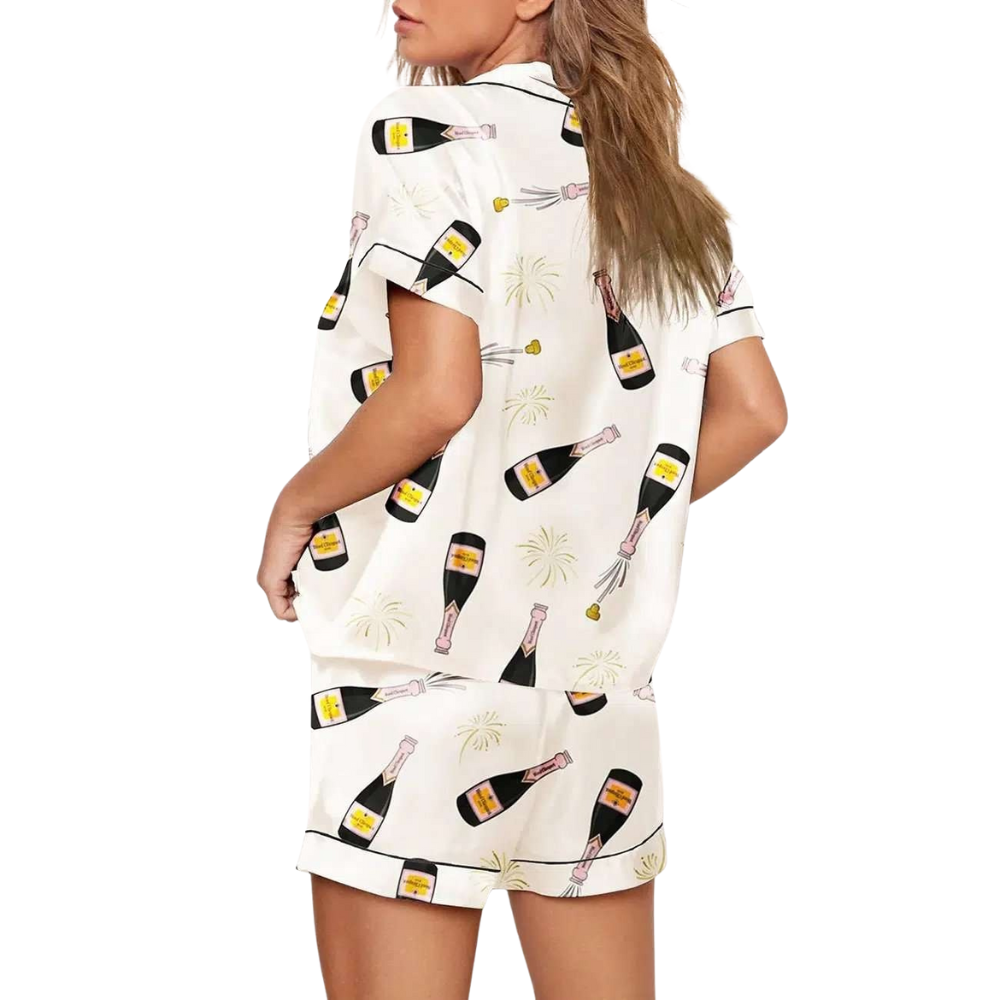 Festive Bottle Theme Pajama Set