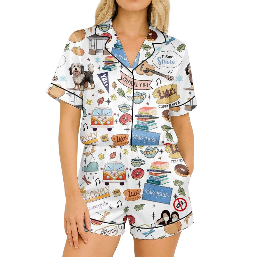 Autumn Vibes Themed Pajama Set