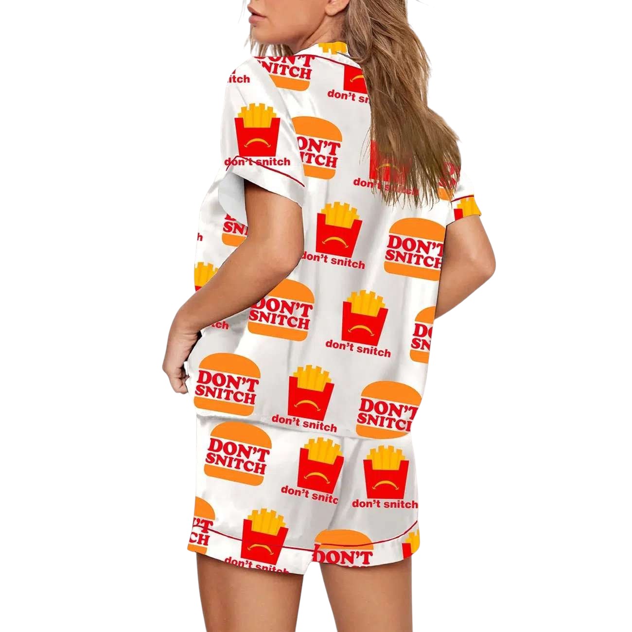 Dont Snitch Printed Pajama Set