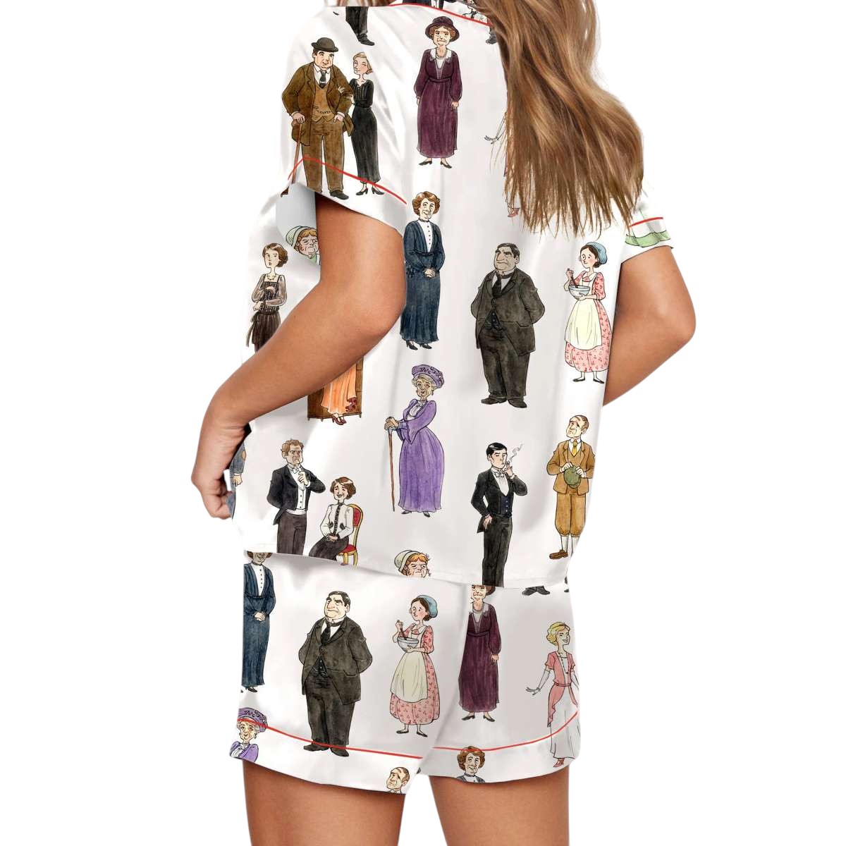 Downton Abbey Inspired Silky Pajama Set