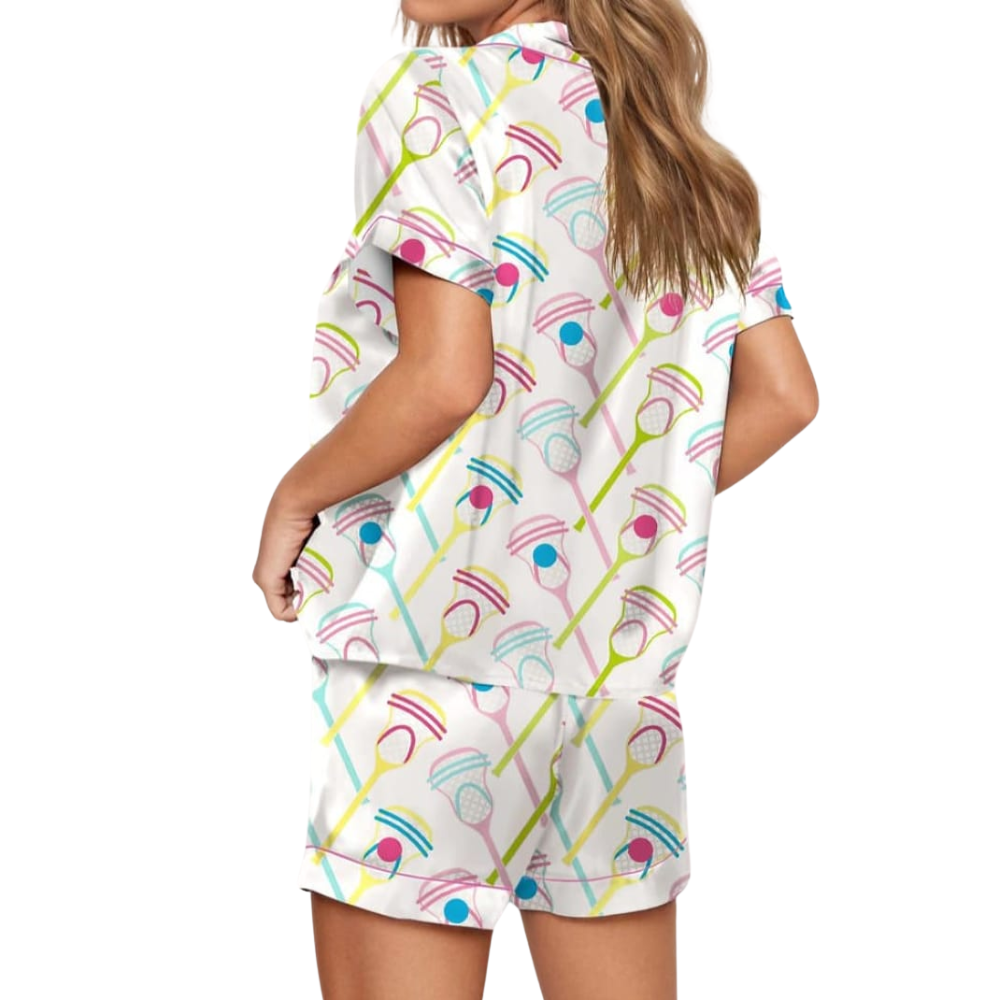 Lacrosse Printed Pajama Set