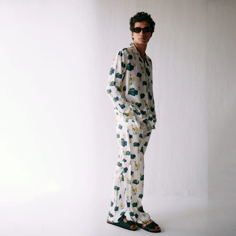 Leslie Bibb Kate Printed Pajamas Set