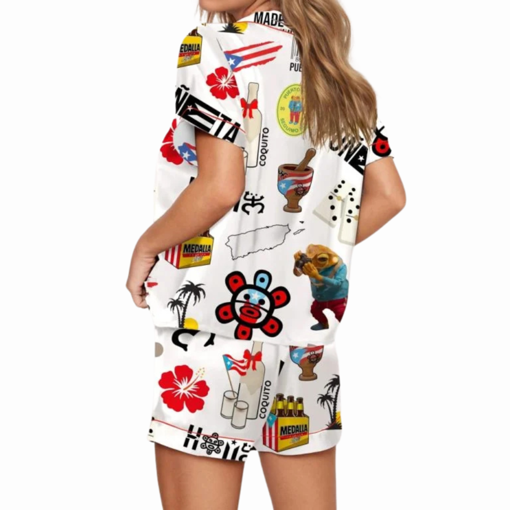 Pride And Prejudice Printed Satin Pajama Set