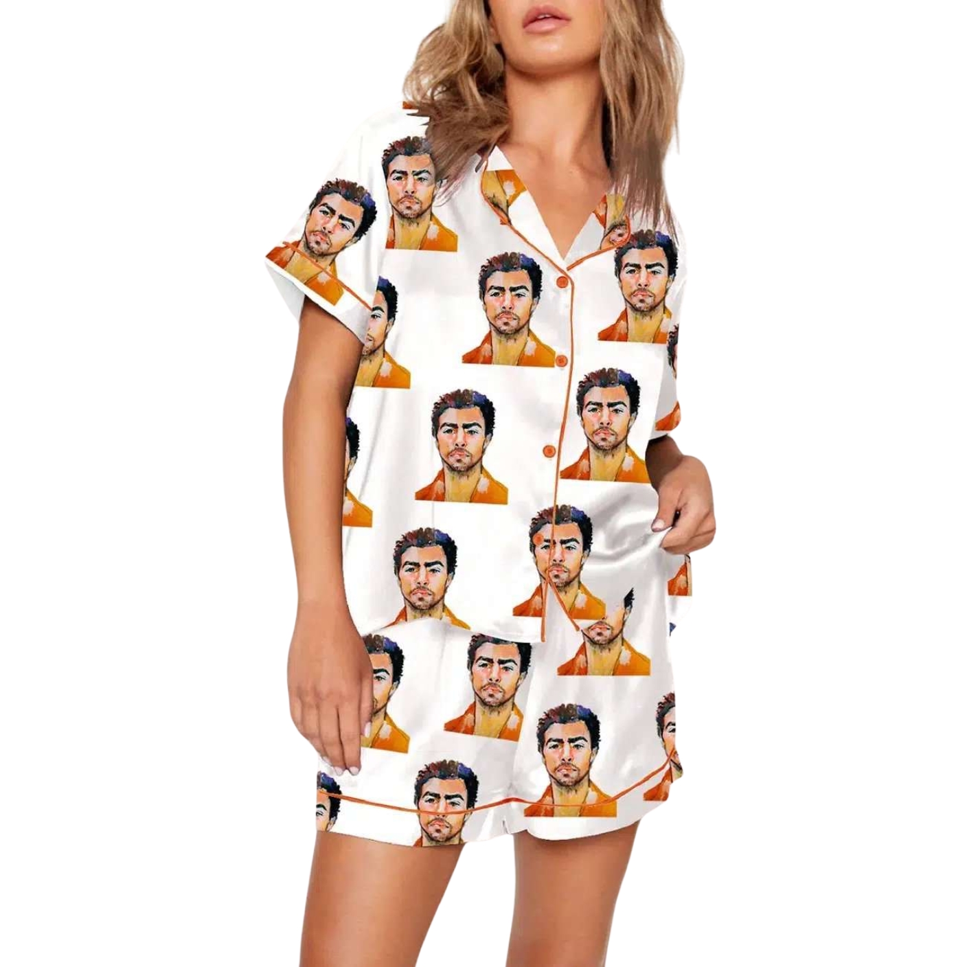 Luigi Mangione Print Pajamas For Women