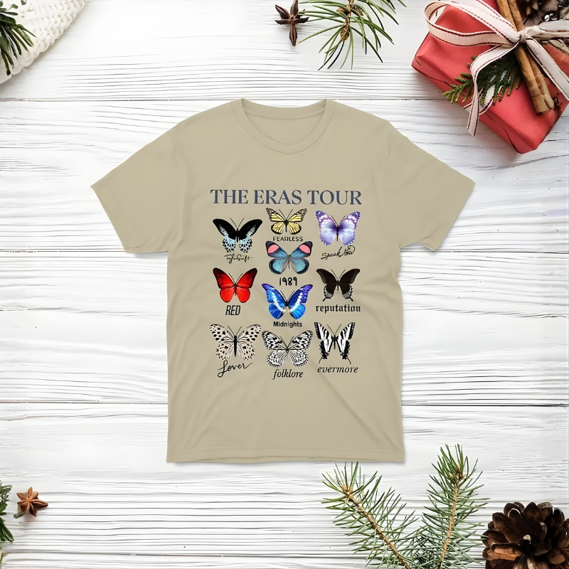 Eras Tour Themed Taylor Swift Christmas Pajamas Set With Graphic Prints