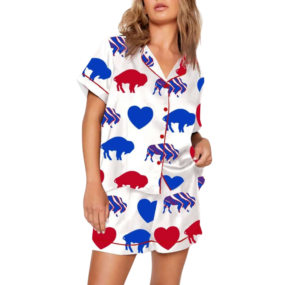 Buffalo Themed Football Pajama Set