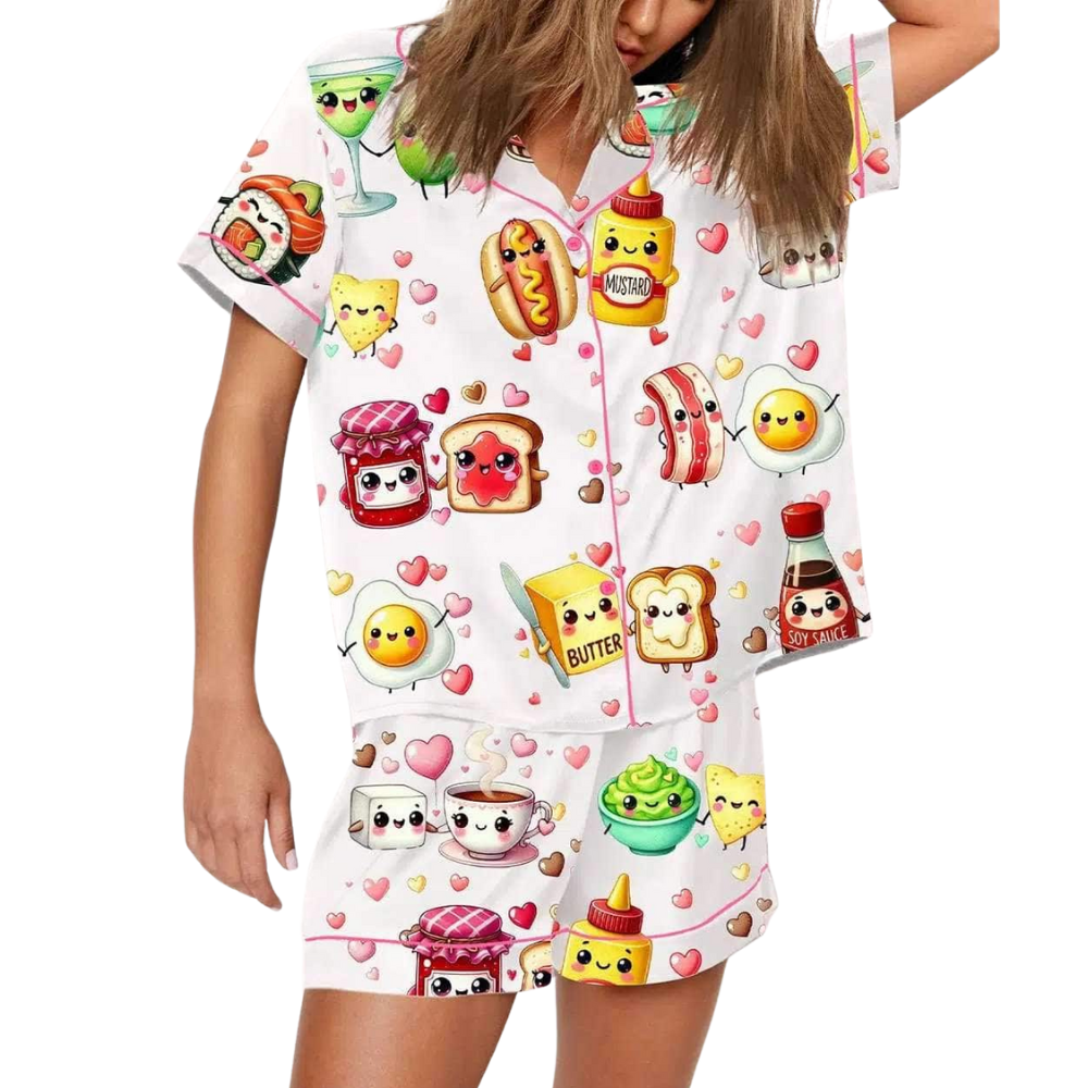 God Bless America Print Pajama Set