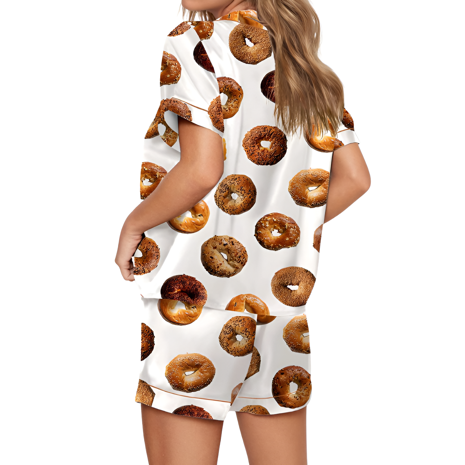 Bagel Satin Pajama Set