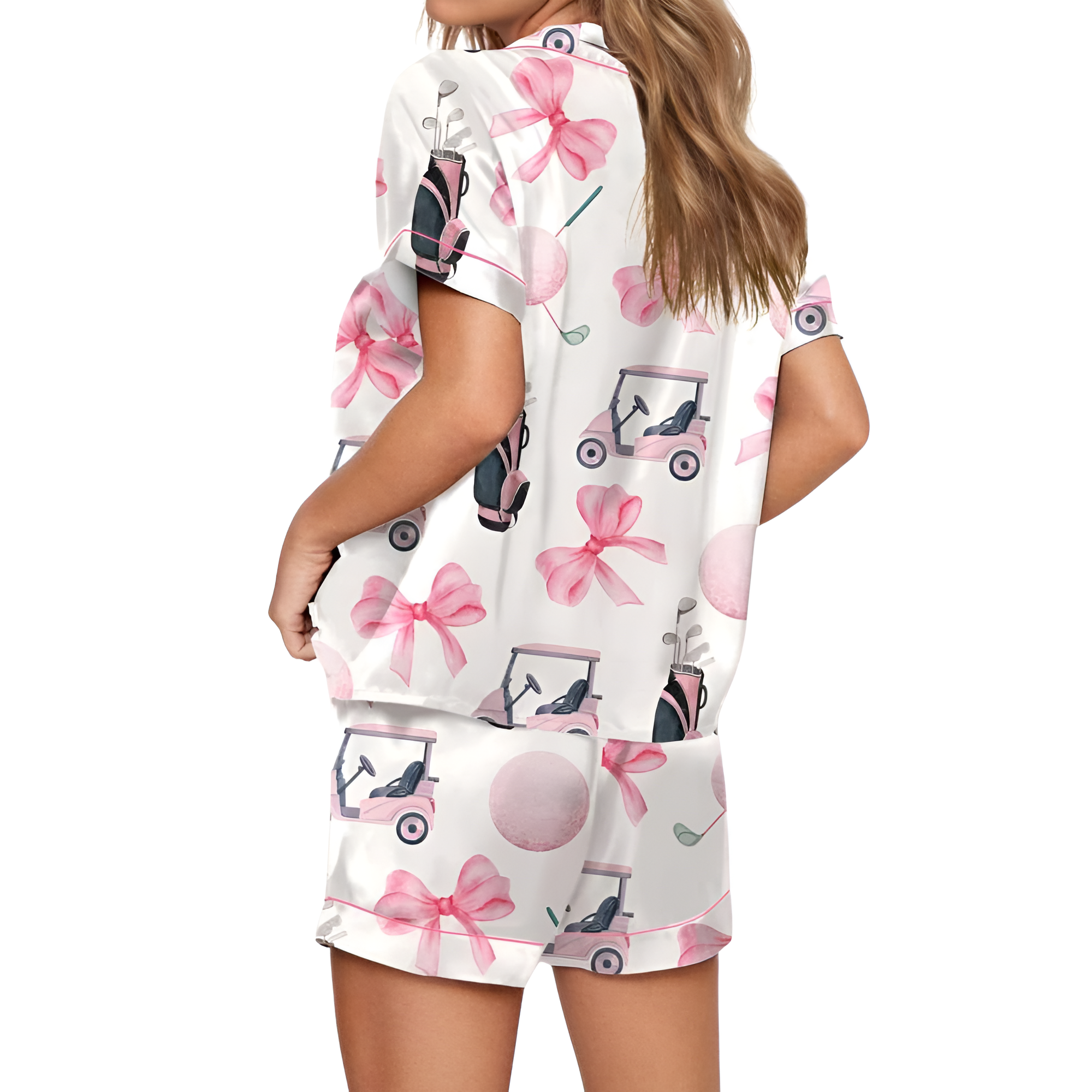 Coquette Golf Satin Pajama Set