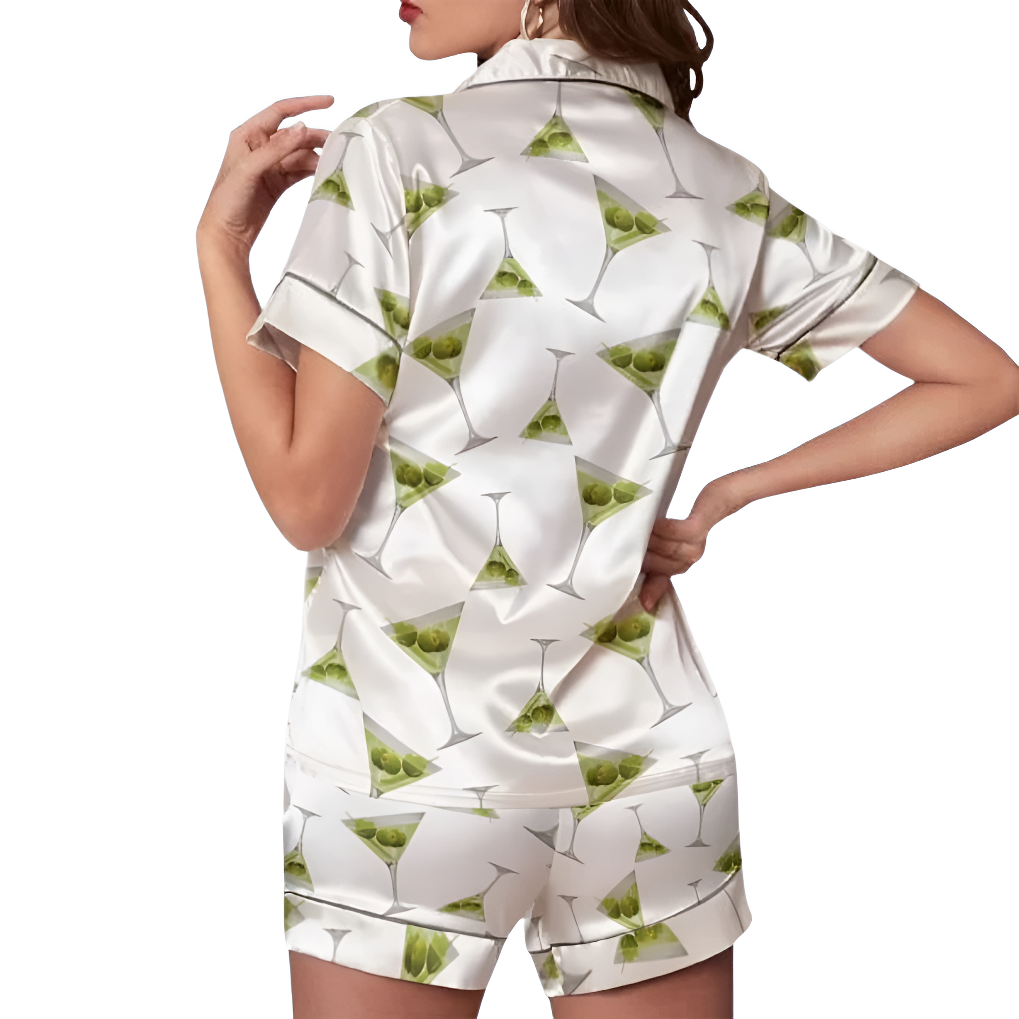 Dirty Martini Print Short Pajama Set
