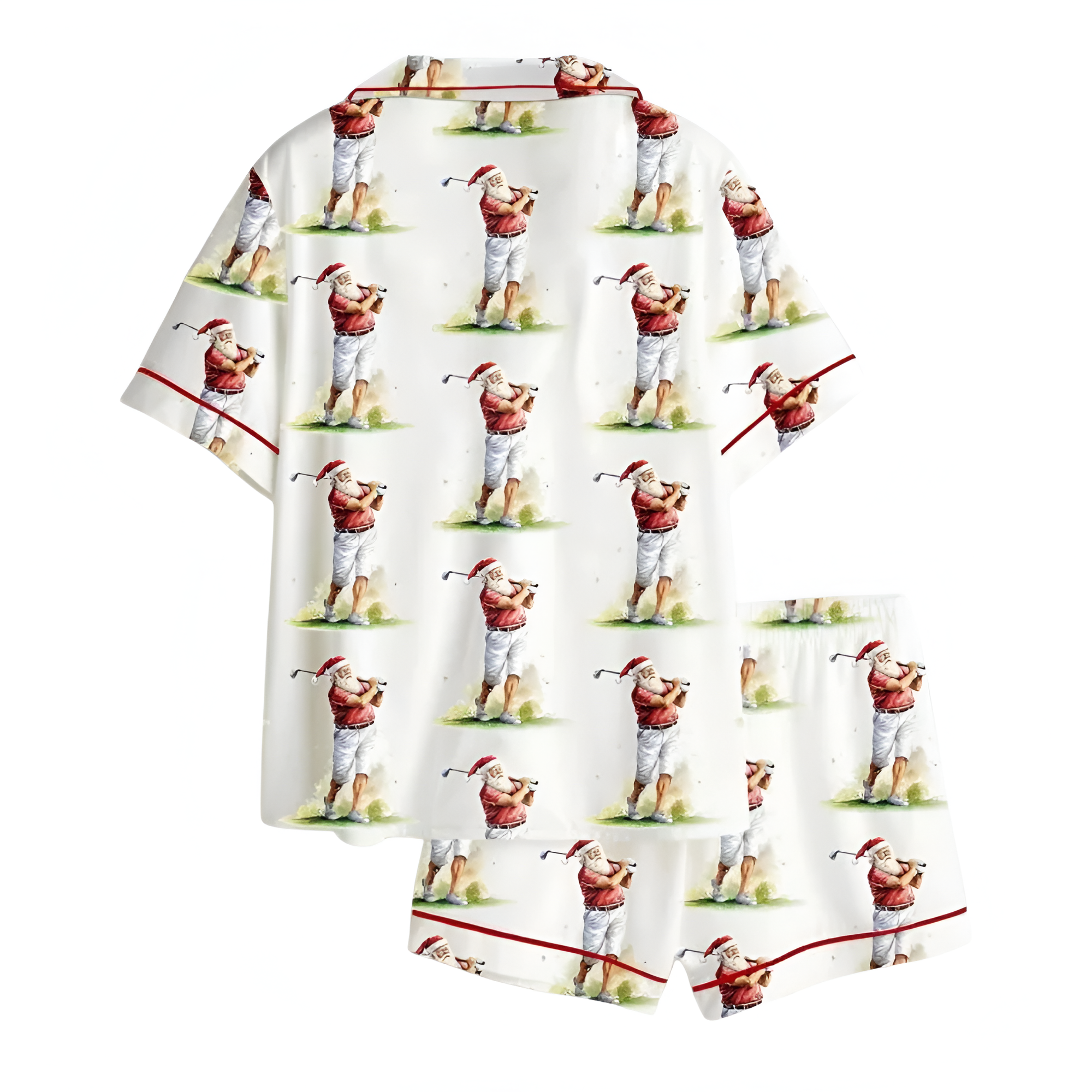 Santa Golfing Holiday Pajama Set
