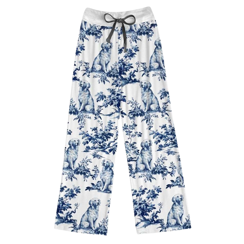 Chinoiserie Retriever Contrast Pant For Women