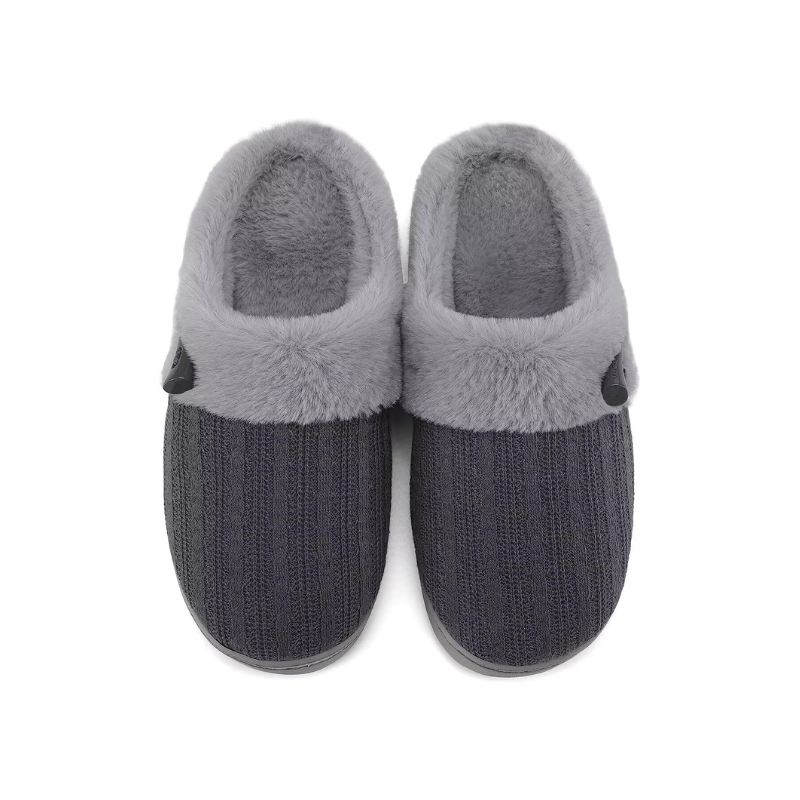 Slip On Fuzzy Memory Foam Slippers
