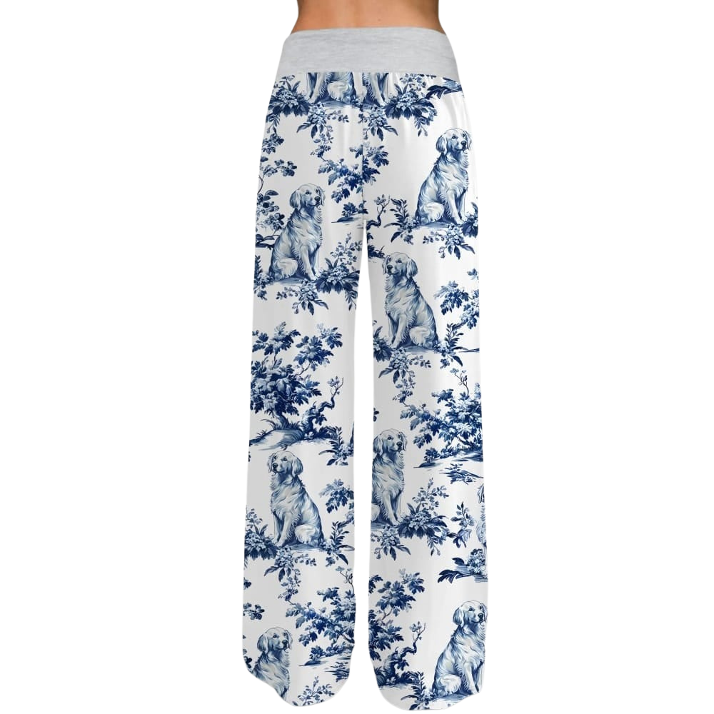 Chinoiserie Retriever Contrast Pant For Women